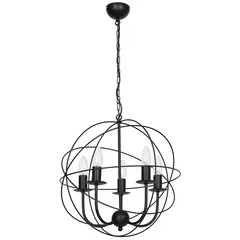 Chandelier luminex 5135 GLOBE 5 E14 black