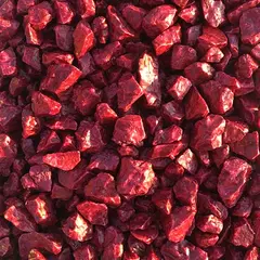 ქვა დეკორატიული შეღებილი წითელი 1კგ