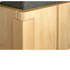 Декоративный уголок SALAG 212101 10x20 мм 2.9 м белый