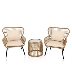 Furniture set table 49x46 cm 2 chairs 81x81x97 cm