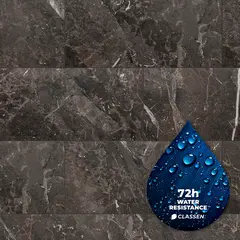 Laminate Classen Visiogrande WR black granite 604X280X8 mm AC4/32 4V