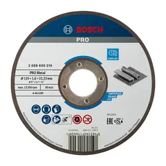 საჭრელი დისკი ლითონისთვის Bosch Expert for Metal 125x1.6x22.23 მმ