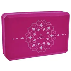 Yoga block LifeFit Boga burgundy