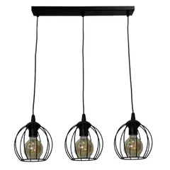 Светильник потолочный LUMINEX Laps 3 E27 металл черный шар 222