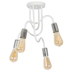 Chandelier Luminex 8075 Dow 4 E27 15W white chrome