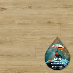 Laminate water resistant Classen Aqua Protect 63174 4V AC5/33 Oak Veneto 1285x192x12 mm