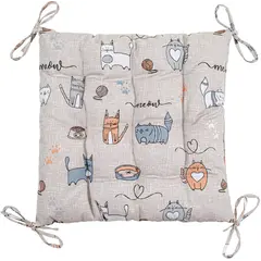 Подушка для стула Home Line 40x40 см бежевая