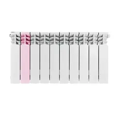 Sectional aluminum radiator KFA G350F white