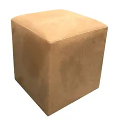 პუფი ალკანტარა 34х40 მოყვითალო ბეჟი