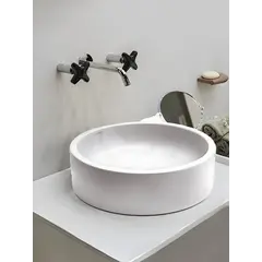 Washbasin countertop Valadares ''Malibu white'' D42 cm