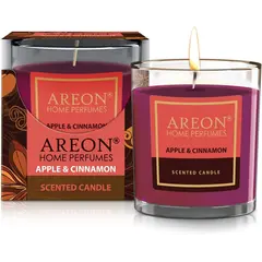 Ароматическая свеча яблоко и корица AREON 120 гр 03983