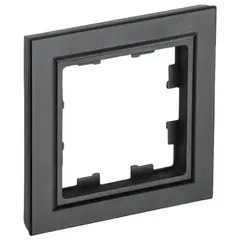 ჩარჩო IEK BRITE 1 PU-1-BrB შავი