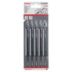 Пилочка для лобзика Bosch T 344 DP, HCS 5 шт