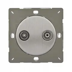 როზეტი Varilight R/TV/SAT ფოლადი მქრქალი