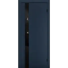 კარის ბლოკი Terminus Solid 802 Sapfir №802 შუშა - Planilak შავი 38x700x2150 mm