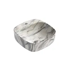 Washbasin SANIKERA SK163B-A0089 white calacatta