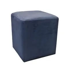 პუფი ალკანტარა 34х40 მუქი ლურჯი