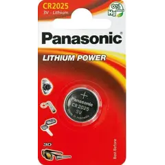 ლითიუმის ელემენტი Panasonic CR2025 3V