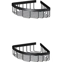 საშხაპე თარო ორსართულიანი კუთხის AM.PM Sense L Black Matt A7452222