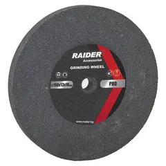 Точильный камень Raider ø150x16xø13mm Р80 серый RD
