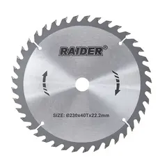 დისკო ხერხიანი Raider 230х40Тх22.2mm RD-SB02