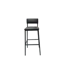 Bar stool trumpet square with backrest