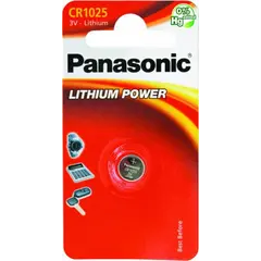 ლითიუმის ელემენტი Panasonic CR1025 3V