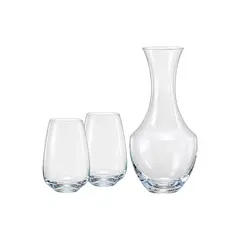 დეკანტერი 2 ჭიქით  Crystalex CX31B241500/3