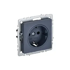 როზეტი IEK BRITE 1 16A RS11-1-0-BrM ჩარჩოს გარეშე