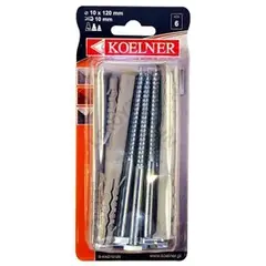 დიუბელი ჩარჩოსთვის  KKD Koelner 10x120 6 ც B-KKD10120