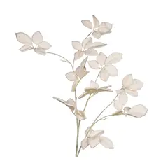 საახალწლო დეკორაცია FURRY LEAF STEM WH 127სმ