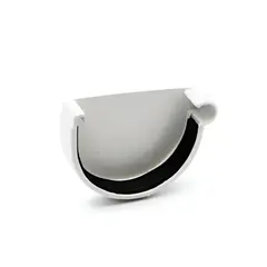 ღარის საცობი მარჯვენა თეთრი RainWay 130 მმ