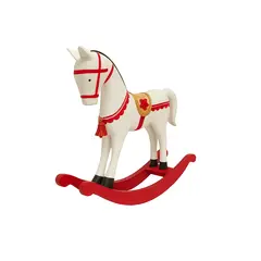 საახალწლო დეკორაცია ცხენი ხის 22 სმ