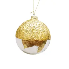 საახალწლო დეკორაცია "ბურთი" 12/48-10cm Glass gold ball