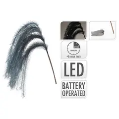 საახალწლო დეკორაცია  ტოტი 6 ბუმბ 130cm Black