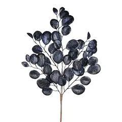 საახალწლო დეკორაცია RND LEAF STEM BLU 68.5სმ