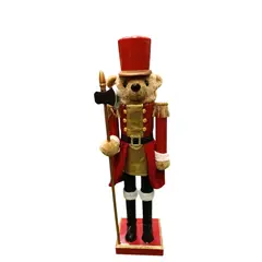 საახალწლო დეკორაცია დათვი 80 სმ წითელი