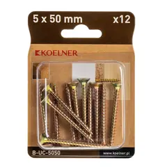 სჭვალი უნივერსალური მოთუთიებული Koelner 12 ც 5x50 მმ B-UC-5050  ბლისტი