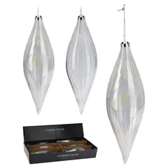 საახალწლო სათამაშო ბურთი წვეთი 21 სმ 2ass