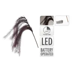 საახალწლო დეკორაცია ტოტი 6 ბუმბული 130 სმ იასამნისფერი