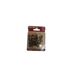 სჭვალი ხის მაგარი ზედაპირი Koelner 5x20მმ 24 ც B-TS-5020  ბლისტი