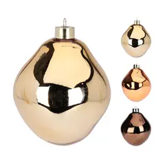 საახალწლო სათამაშო ბურთი მინის 6 სმ ოქროსფერი