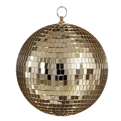 საახალწლო სათამაშო სარკისებრი ბურთი შამპანური 20 სმ 1ც