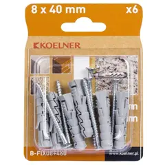 დიუბელი Koelner 6 ც B-FIX08+460 4,5x60mm ბლისტი