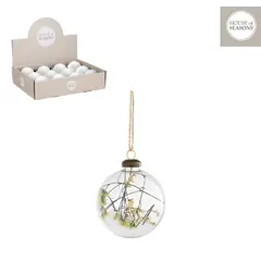 საახალწლო მორთულობა შუშის ბურთი 8 სმ