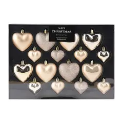 საახალწლო სათამაშო 8x 65/45 მმ კრემისფერი