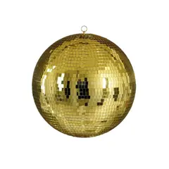 საახალწლო სათამაშო სარკისებრი ოქროსფერი ბურთი 50 სმ