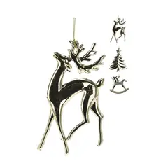 საახალწლო სათამაშო 14 სმ ოქროსფერი 3ass