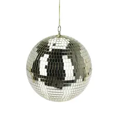 საახალწლო სათამაშო სარკისებრი ბურთი 12 სმ champagne gold