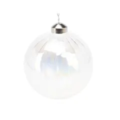 საახალწლო სათამაშო ბურთი მინის 10 სმ 2ass clr